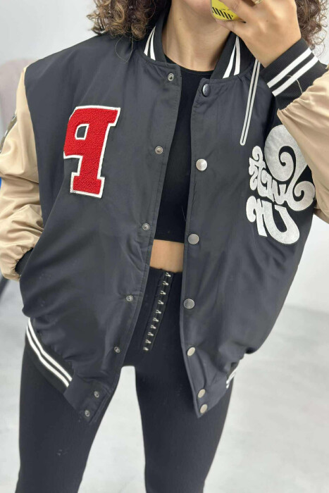 OLD SCHOOL DESIGN WOMEN JACKET BLACK/ E ZEZE - 4