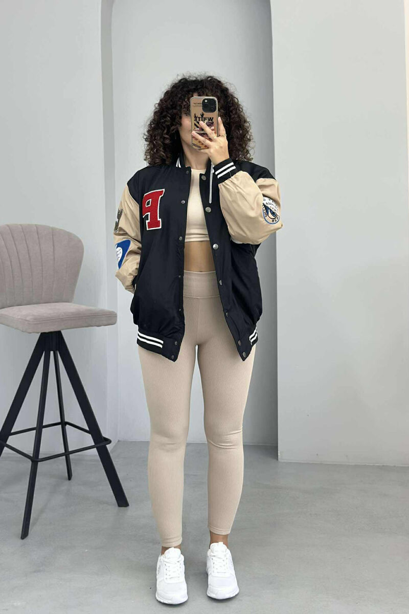 OLD SCHOOL DESIGN WOMEN JACKET BLACK/ E ZEZE - 6