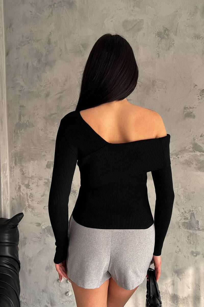 ONE COLOE WOMAN SWEATER BLACK/ E ZEZE - 3