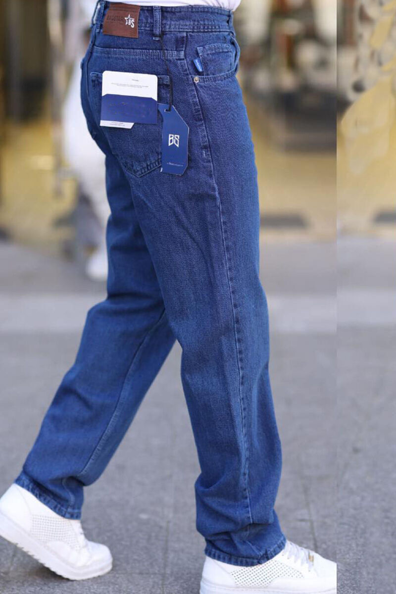 ONE COLOR BAGGY MEN JEANS BLUE/BLU - 2