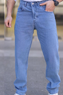 ONE COLOR BAGGY MEN JEANS LIGHTBLUE/BZ 