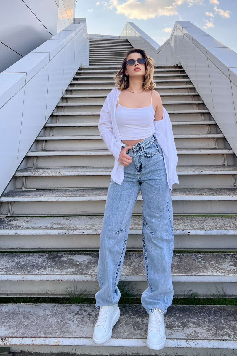 ONE COLOR BALLOON WOMEN JEANS LIGHTBLUE/BZ - 1