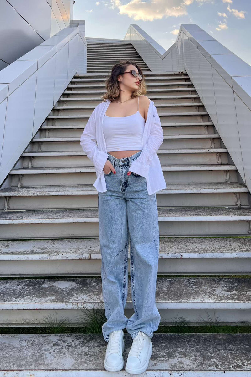 ONE COLOR BALLOON WOMEN JEANS LIGHTBLUE/BZ - 2