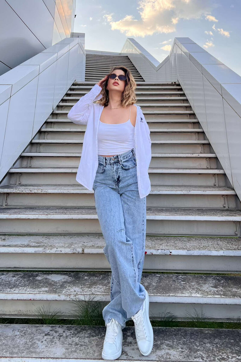 ONE COLOR BALLOON WOMEN JEANS LIGHTBLUE/BZ - 3