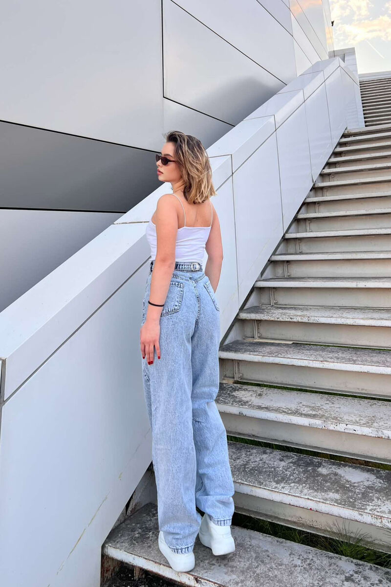 ONE COLOR BALLOON WOMEN JEANS LIGHTBLUE/BZ - 4