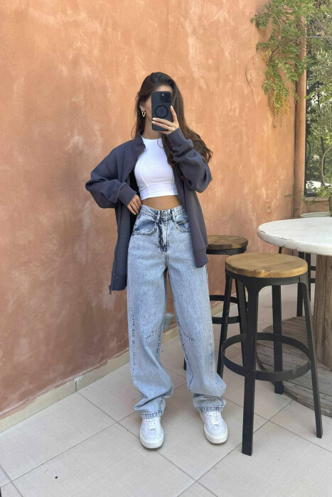 ONE COLOR BALLOON WOMEN JEANS LIGHTBLUE/BZ - 1