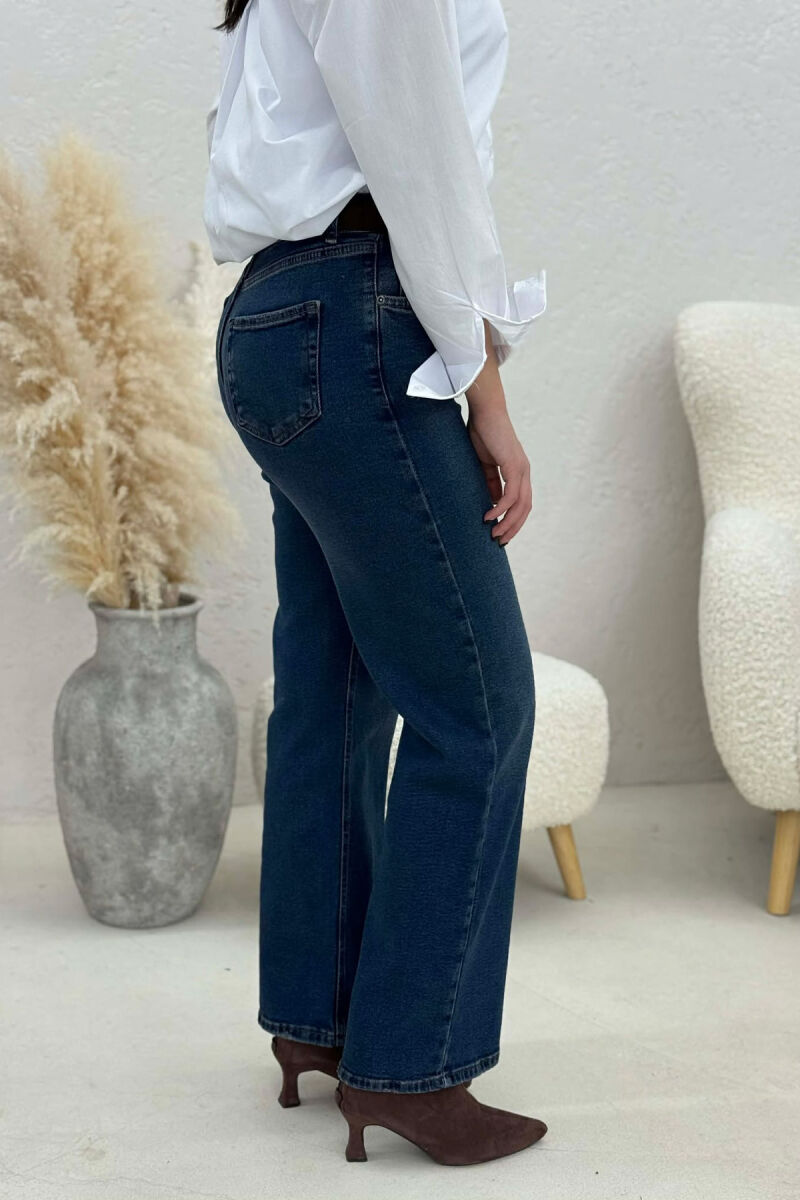 ONE COLOR BELT DETAIL WOMEN JEANS BLUE/BLU - 4