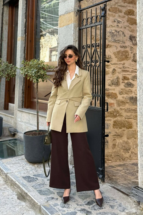 ONE COLOR CLASSIC LACING DETAIL WOMEN JACKET MINT/MENTE 