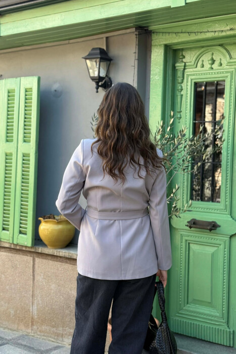 ONE COLOR CLASSIC LACING SIMPLE WOMEN JACKET GREY/GRI - 6