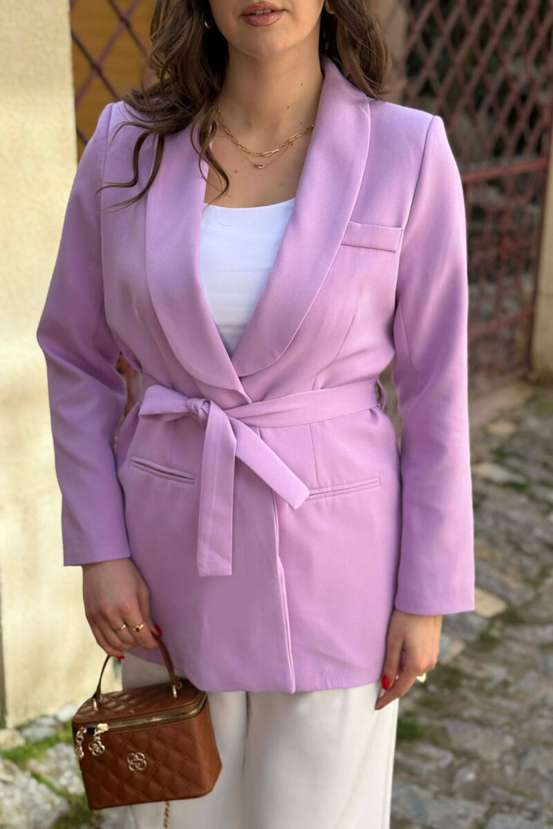 ONE COLOR CLASSIC LACING SIMPLE WOMEN JACKET PURPLE/LEJLA - 6