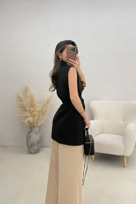 ONE COLOR CLASSIC LACING WOMEN VEST BLACK/ E ZEZE - 2