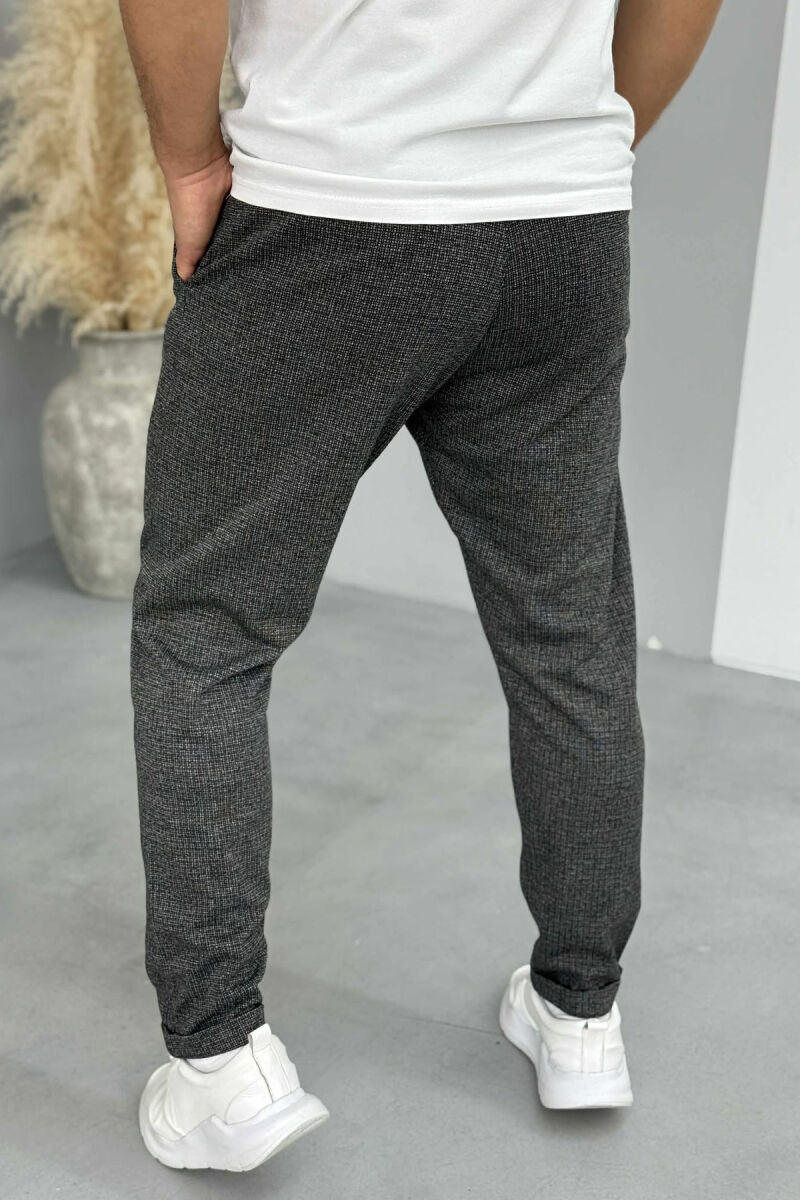 ONE COLOR CLASSIC SIMPLE MEN PANTS BLACK/ E ZEZE - 3