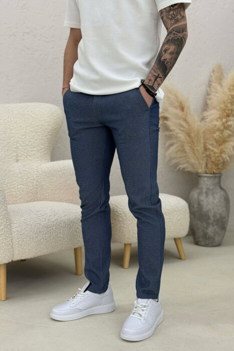 ONE COLOR CLASSIC SIMPLE MEN PANTS BLUE/BLU 