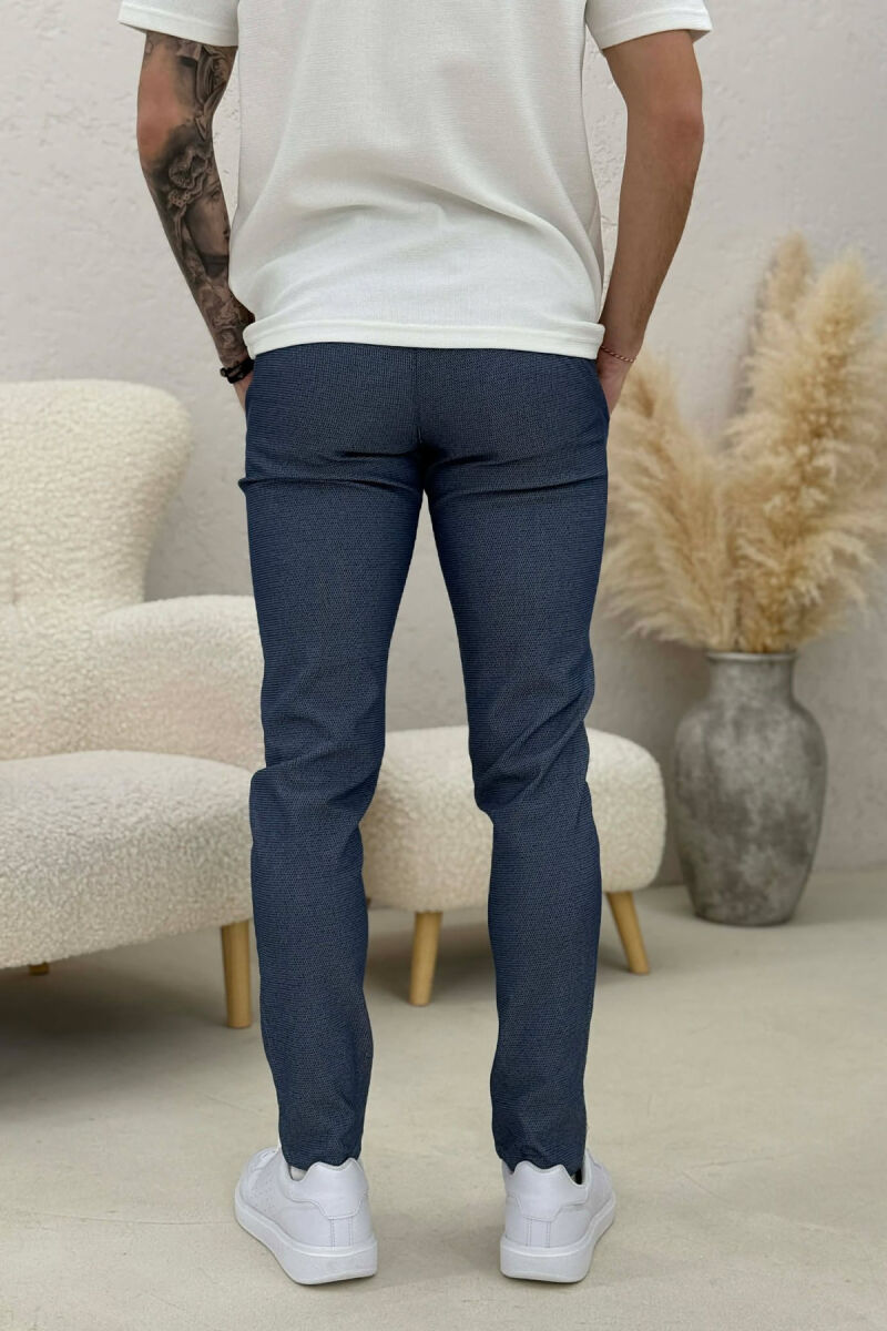 ONE COLOR CLASSIC SIMPLE MEN PANTS BLUE/BLU - 3