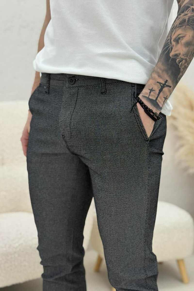 ONE COLOR CLASSIC SIMPLE MEN PANTS GREY/GRI - 3