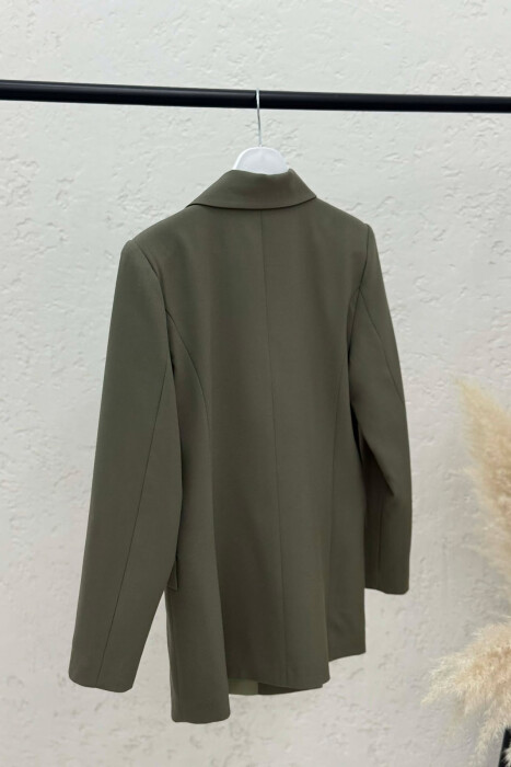 ONE COLOR CLASSIC SIMPLE WOMEN JACKET GREEN/JESHILE - 3