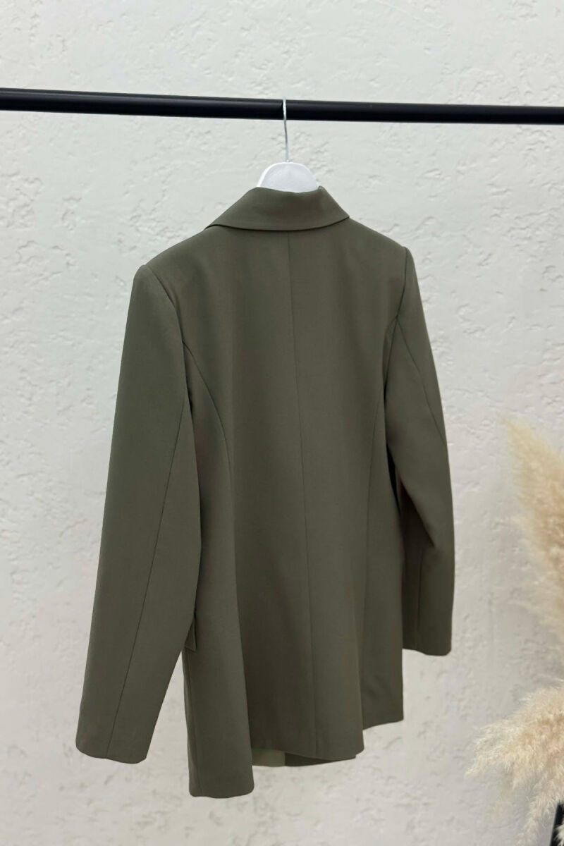 ONE COLOR CLASSIC SIMPLE WOMEN JACKET GREEN/JESHILE - 3