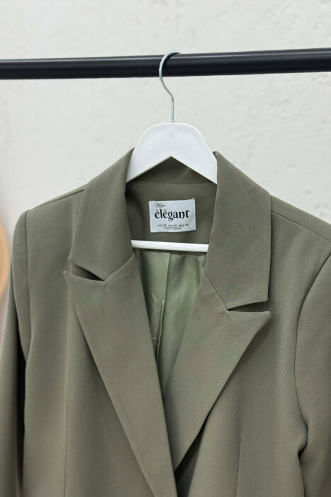 ONE COLOR CLASSIC SIMPLE WOMEN JACKET GREEN/JESHILE - 4