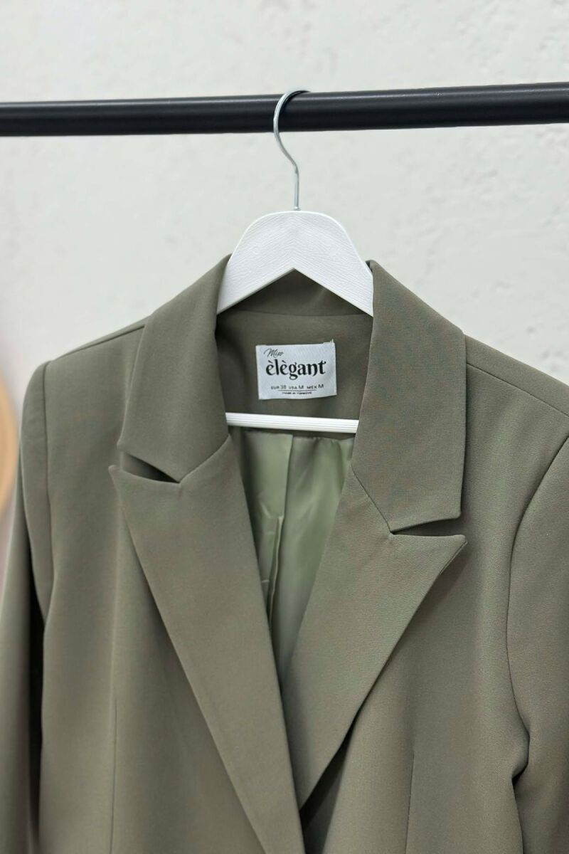 ONE COLOR CLASSIC SIMPLE WOMEN JACKET GREEN/JESHILE - 4