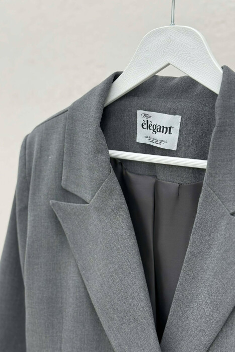 ONE COLOR CLASSIC SIMPLE WOMEN JACKET GREY/GRI - 2