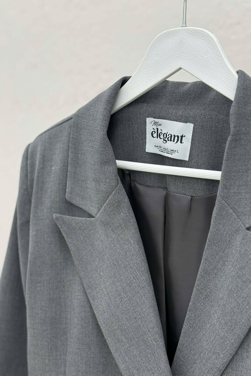 ONE COLOR CLASSIC SIMPLE WOMEN JACKET GREY/GRI - 2