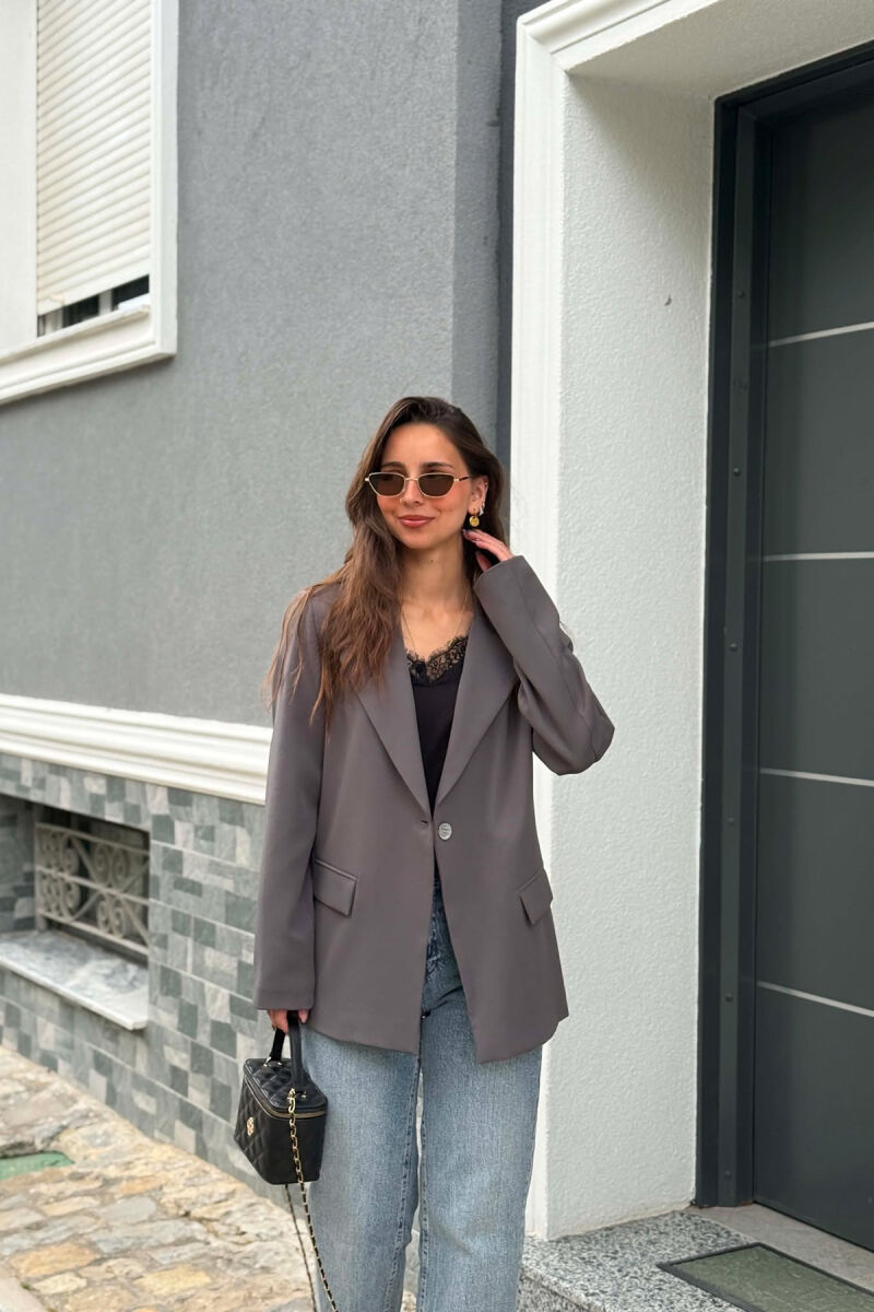 ONE COLOR CLASSIC WOMAN JACKET IRON GREY/GRI HEKURI - 1