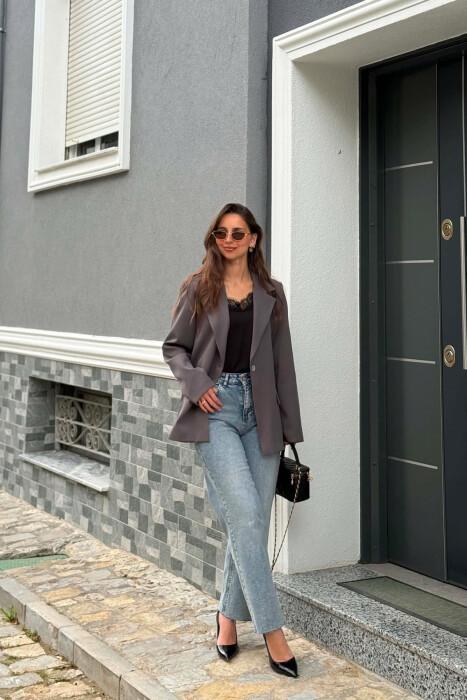 ONE COLOR CLASSIC WOMAN JACKET IRON GREY/GRI HEKURI - 6