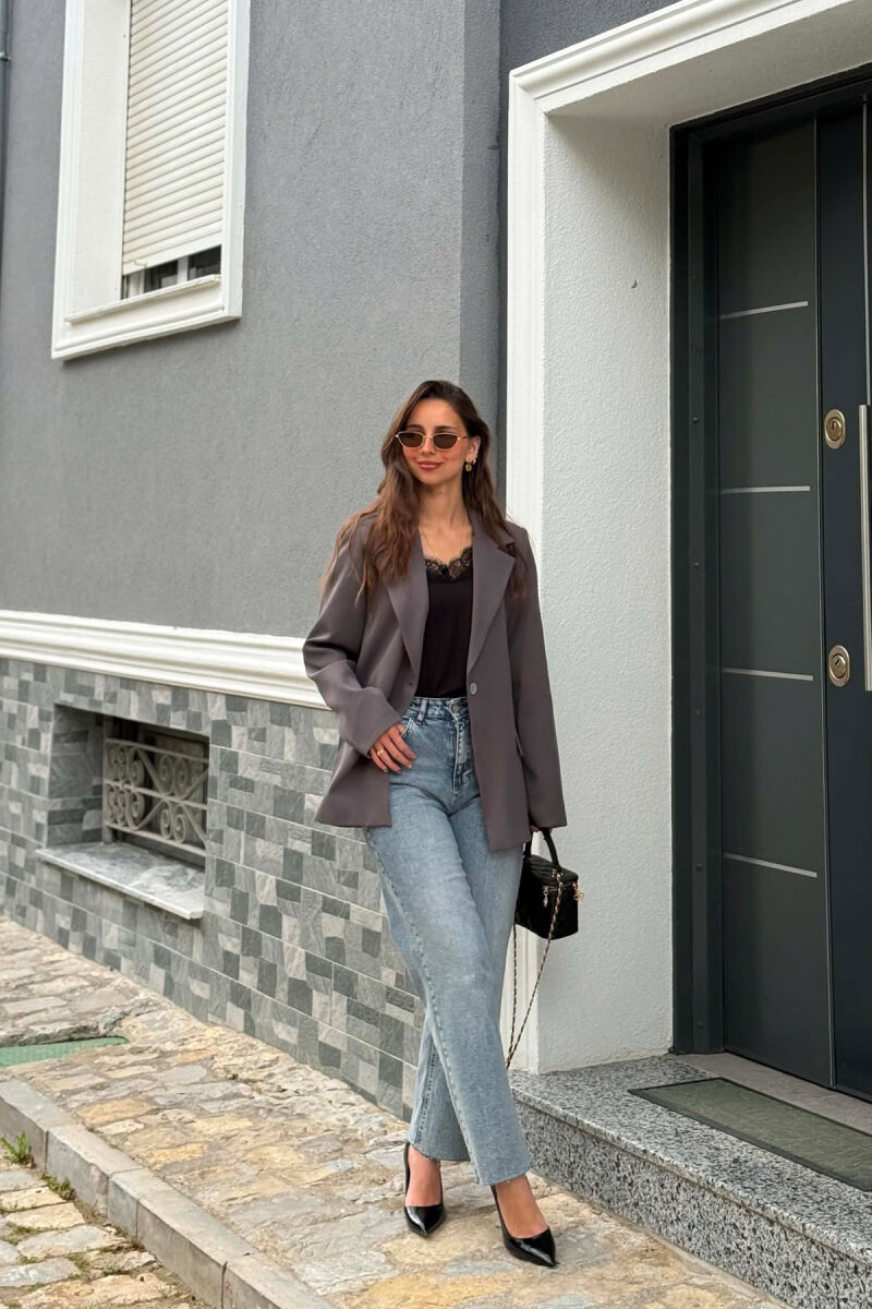 ONE COLOR CLASSIC WOMAN JACKET IRON GREY/GRI HEKURI - 6