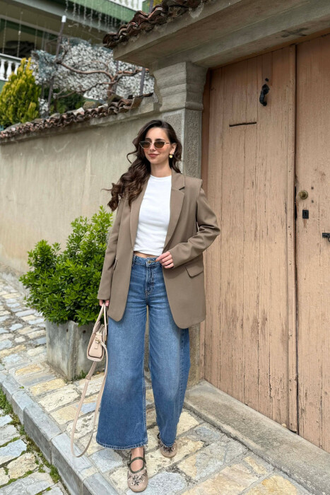 ONE COLOR CLASSIC WOMAN JACKET OLIVE/ULLI - 1