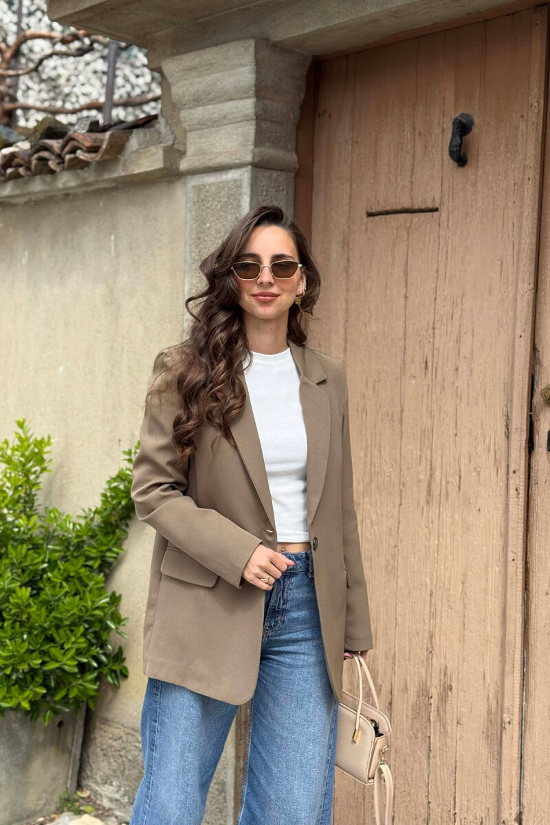 ONE COLOR CLASSIC WOMAN JACKET OLIVE/ULLI - 3