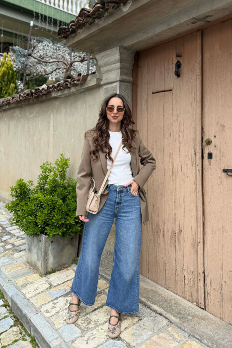 ONE COLOR CLASSIC WOMAN JACKET OLIVE/ULLI - 4