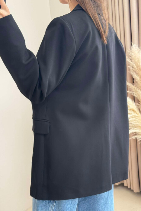 ONE COLOR CLASSIC WOMEN JACKET BLACK/ E ZEZE - 5