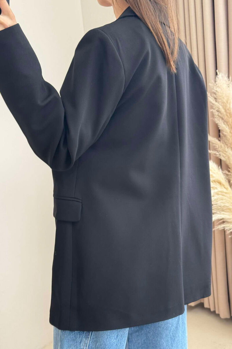 ONE COLOR CLASSIC WOMEN JACKET BLACK/ E ZEZE - 5
