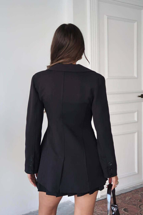 ONE COLOR CLASSIC WOMEN JACKET BLACK/ E ZEZE - 4