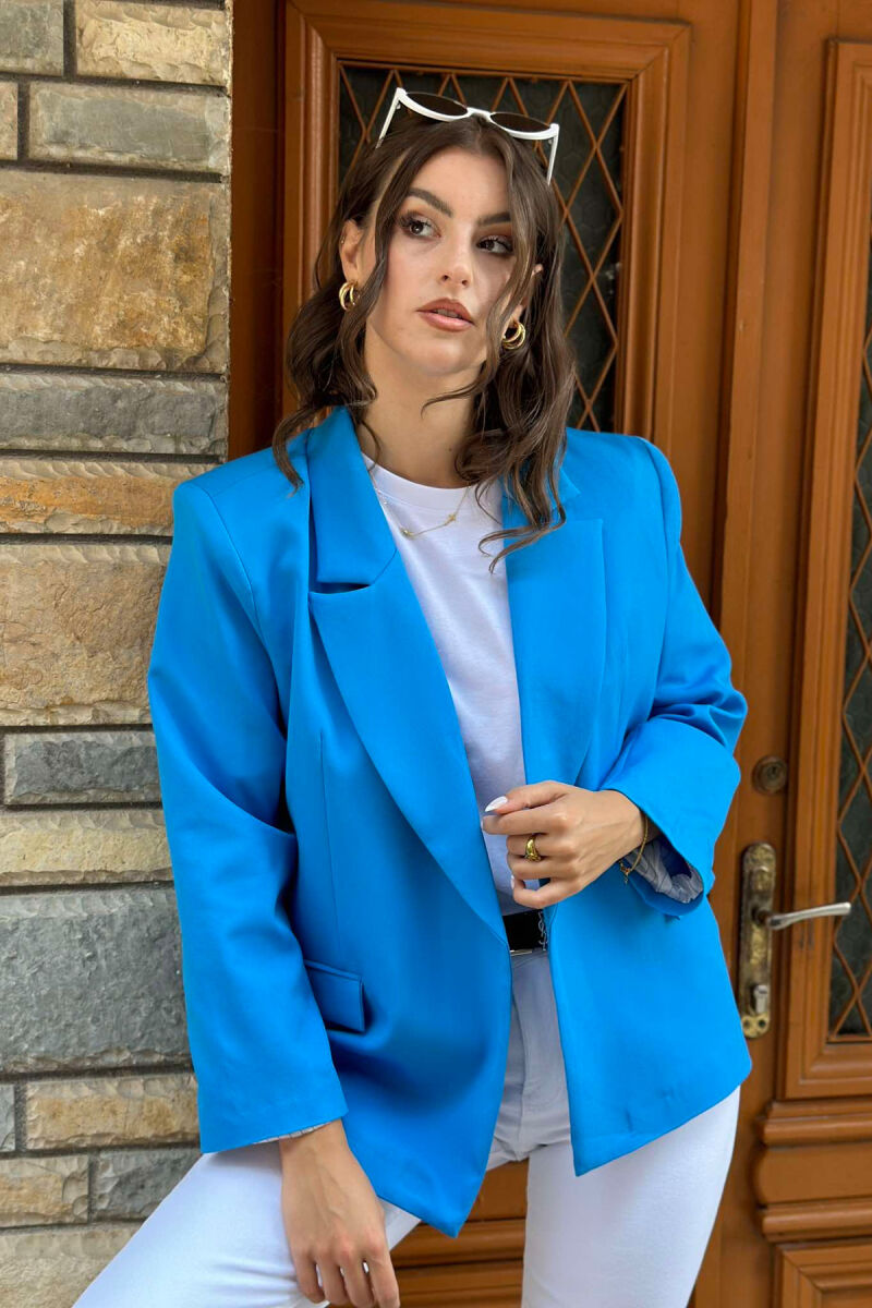 ONE COLOR CLASSIC WOMEN JACKET BLUE/BLU - 2