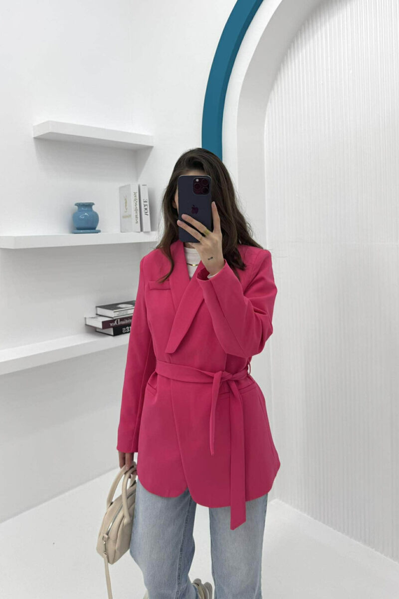 ONE COLOR CLASSIC WOMEN JACKET FUCHSIA/CIKLAMI - 1