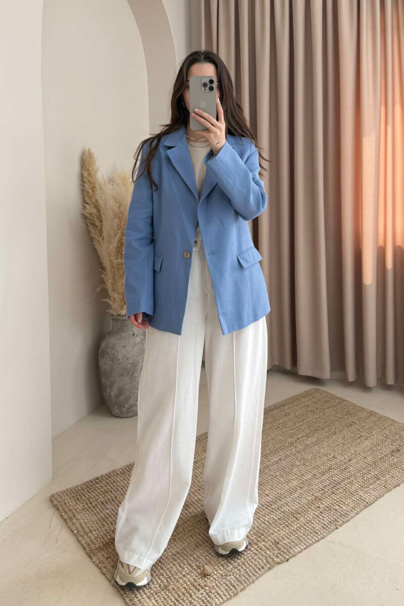 ONE COLOR CLASSIC WOMEN JACKET LIGHTBLUE/BZ - 1