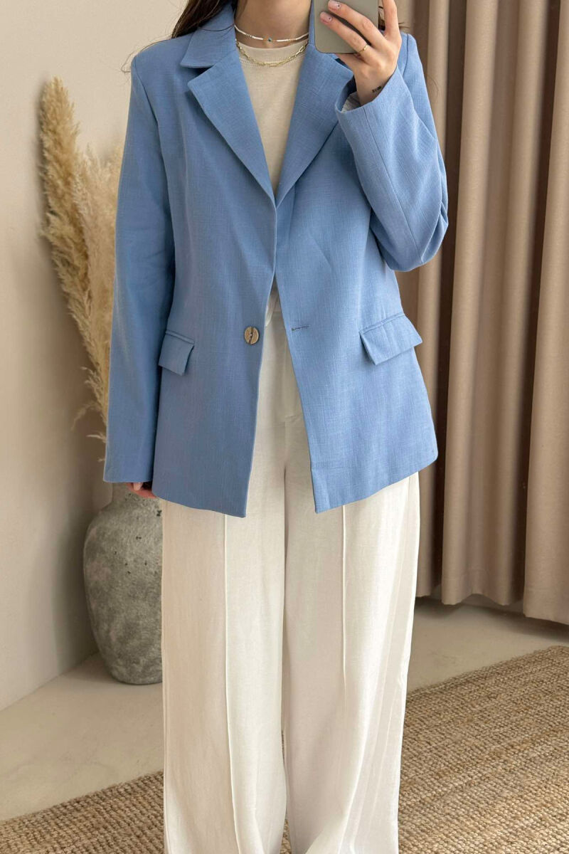 ONE COLOR CLASSIC WOMEN JACKET LIGHTBLUE/BZ - 4