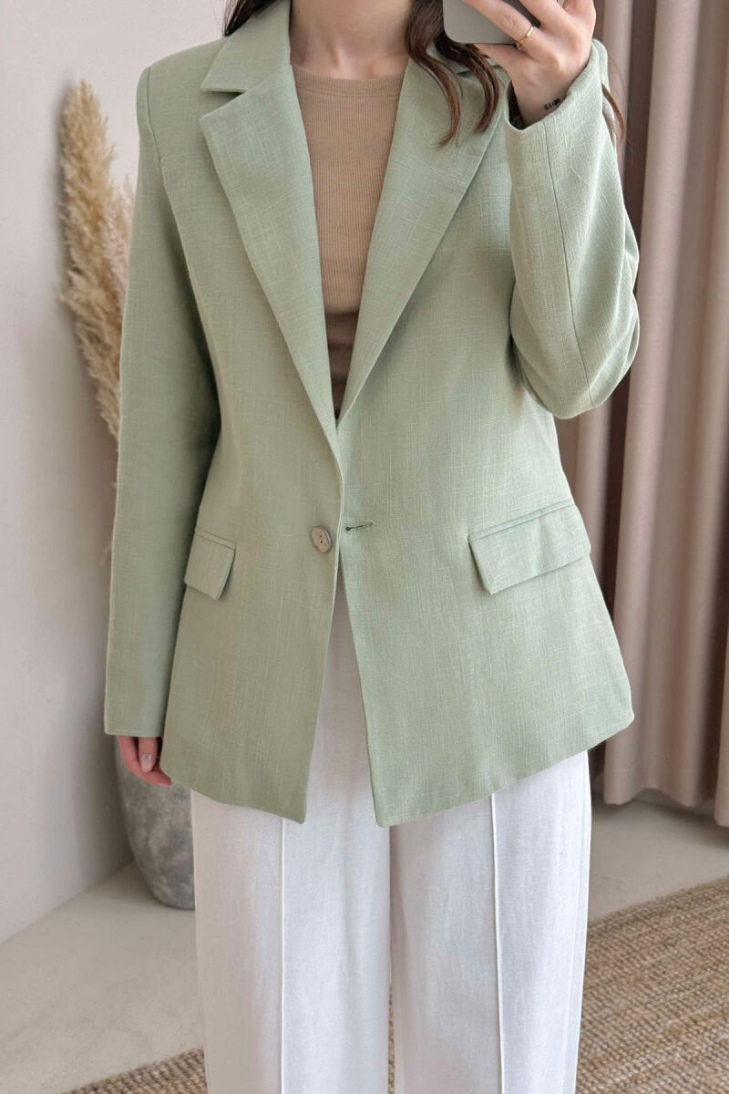 ONE COLOR CLASSIC WOMEN JACKET MINT/MENTE - 2