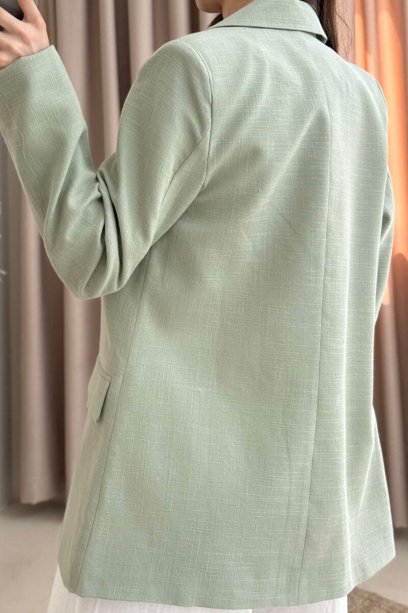 ONE COLOR CLASSIC WOMEN JACKET MINT/MENTE - 3