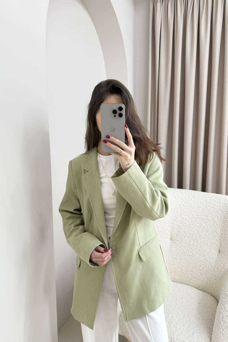 ONE COLOR CLASSIC WOMEN JACKET MINT/MENTE - 2