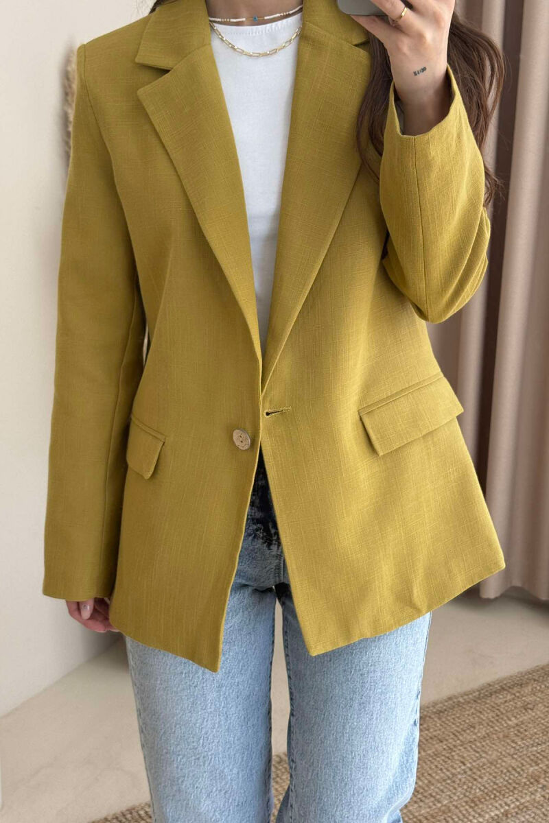 ONE COLOR CLASSIC WOMEN JACKET OLIVE/ULLI - 3