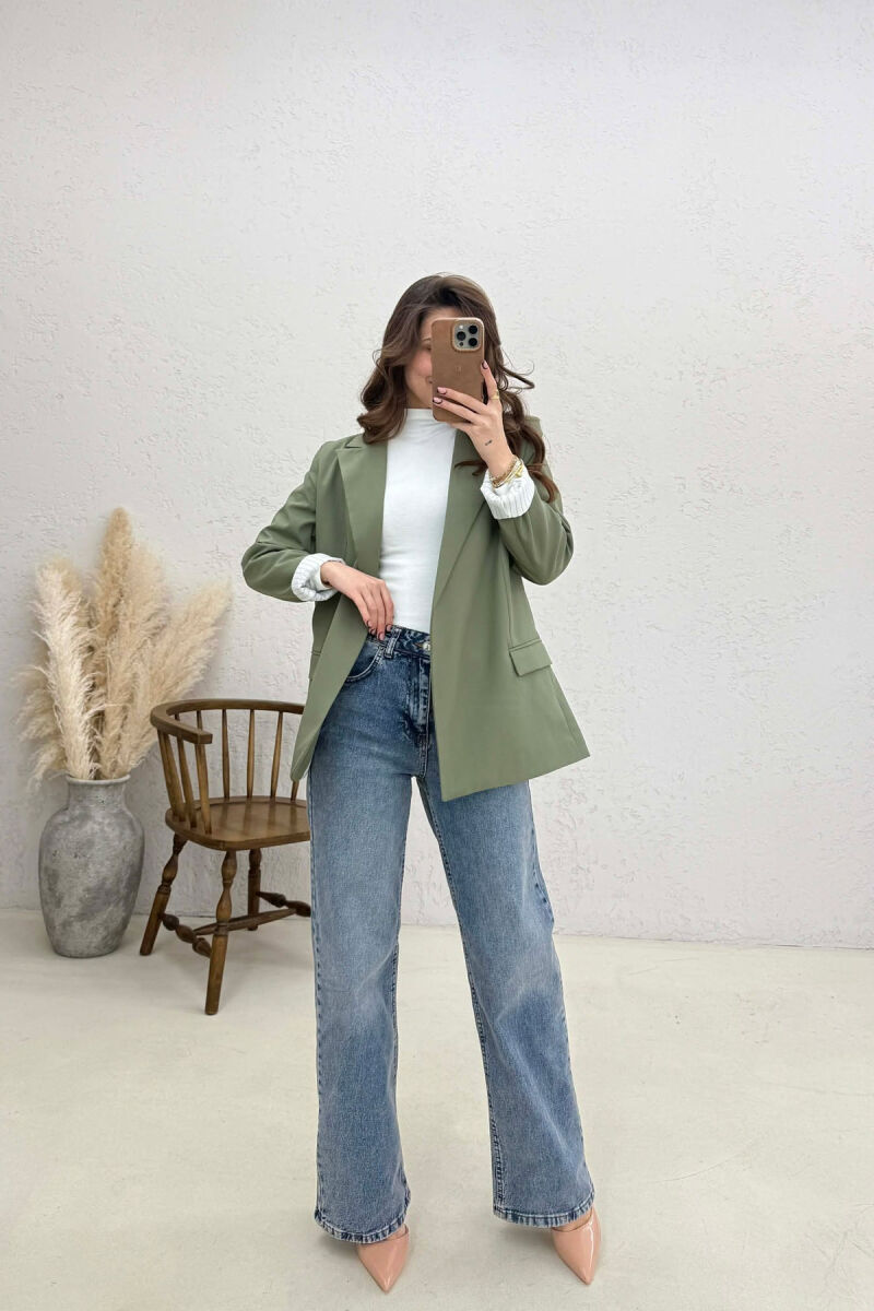 ONE COLOR CLASSIC WOMEN JACKET OLIVE/ULLI - 2