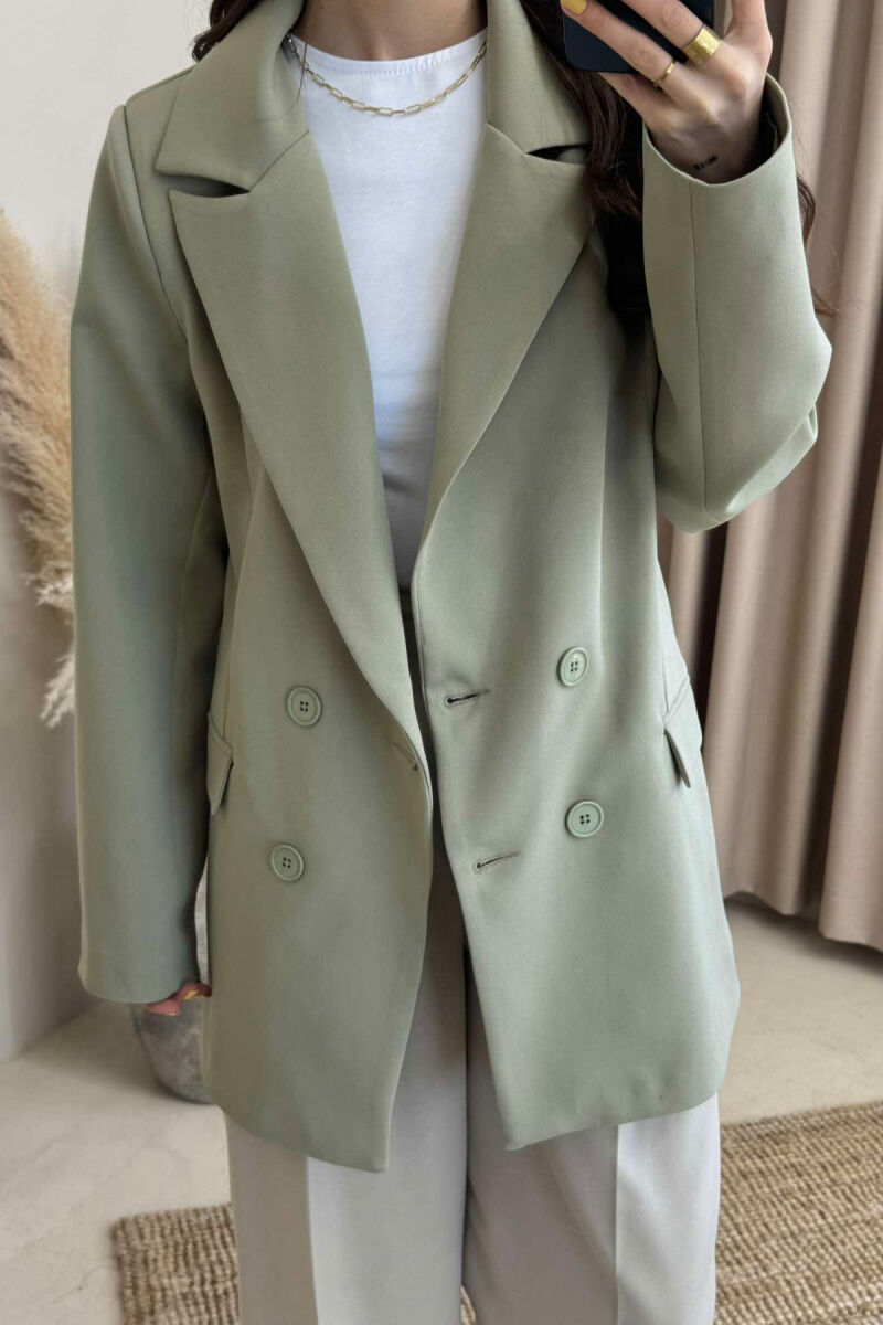 ONE COLOR CLASSIC WOMEN JACKET OLIVE/ULLI - 3