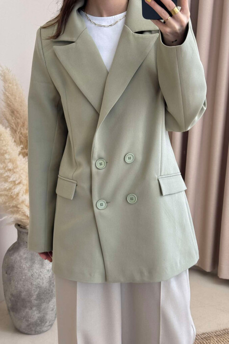 ONE COLOR CLASSIC WOMEN JACKET OLIVE/ULLI - 4