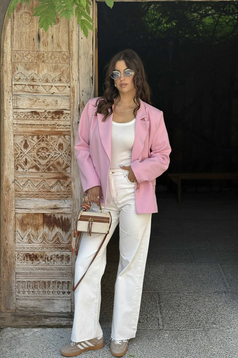 ONE COLOR CLASSIC WOMEN JACKET PINK/ROZE - 1