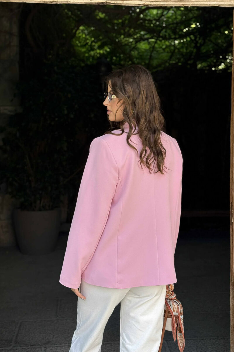 ONE COLOR CLASSIC WOMEN JACKET PINK/ROZE - 5