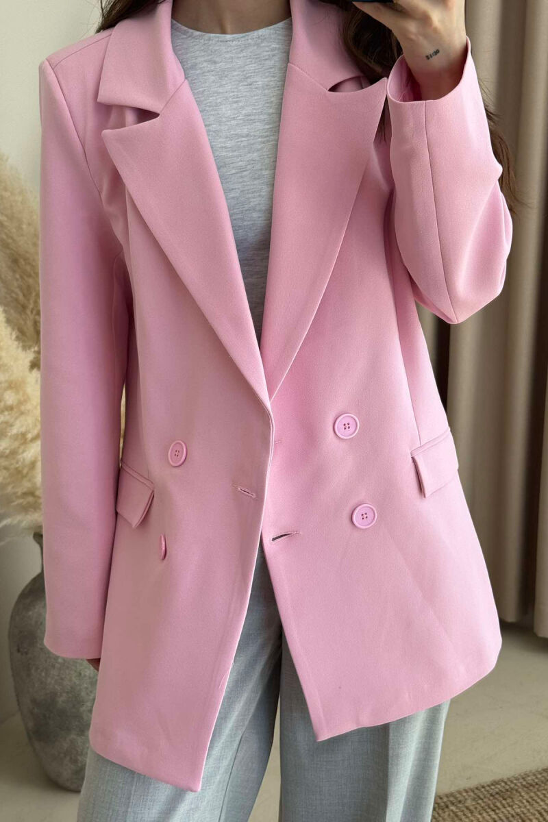 ONE COLOR CLASSIC WOMEN JACKET PINK/ROZE - 2