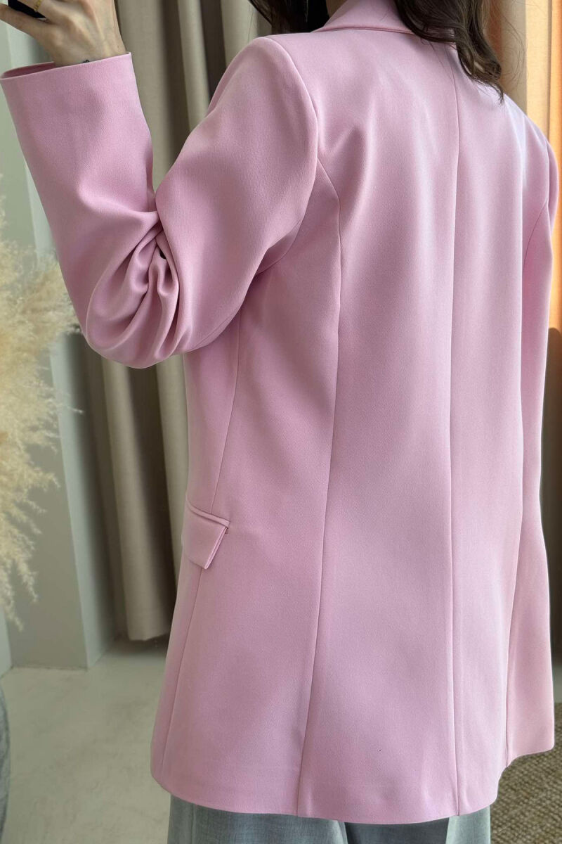ONE COLOR CLASSIC WOMEN JACKET PINK/ROZE - 3