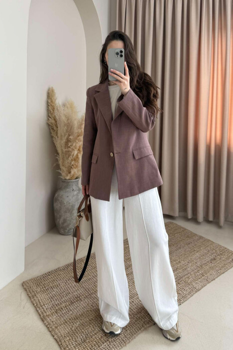 ONE COLOR CLASSIC WOMEN JACKET VINEGAR/UTHULL 